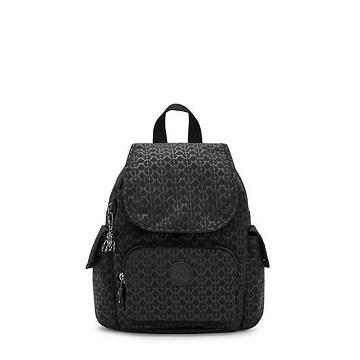 Kipling City Pack Mini Classic Printed Hátizsák Fekete | HU 1483VR